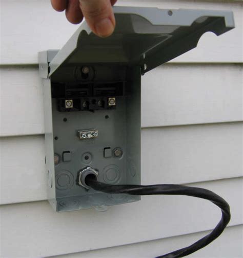 exterior electrical disconnect box